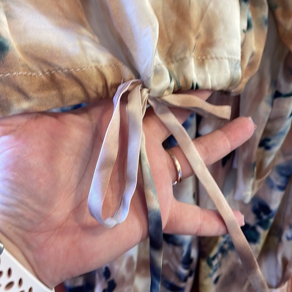 Zara Drawstring Tie Dye Blouse & Balloon Pants Set size M - Picture 6 of 10